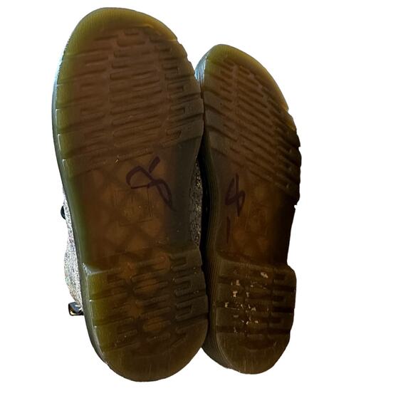 Dr. Martens | Kids Size 10 Youth Silver Cosmic Glitter - Picture 12 of 13